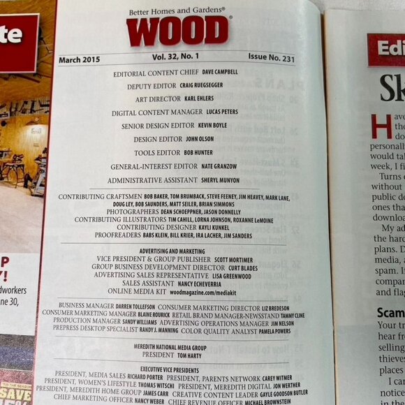 Wood Magazine Vol 32  Issue 231 No 1 March 2015 Must Have Jigs u - Picture 6 of 9